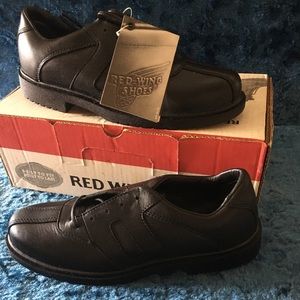 Red Wing Black Oxford Shoes 8 1/2 D Made in USA